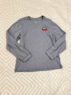 Burlebo Grey Long-Sleeve Graphic Tee